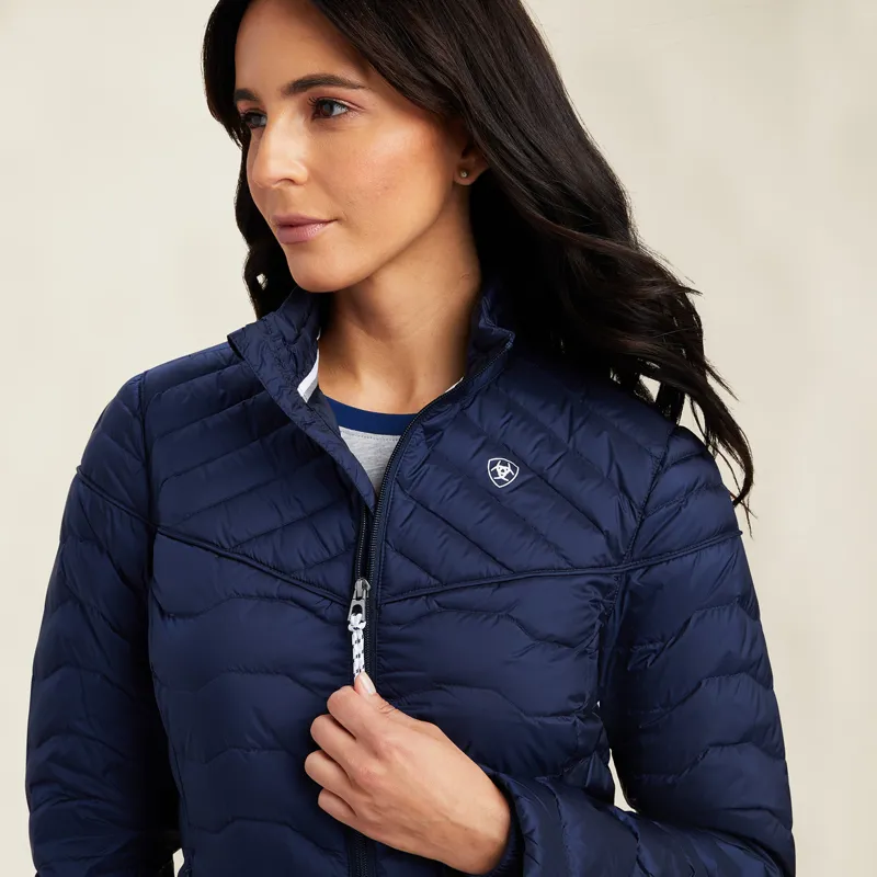 Ariat Ideal Down Jacket In Navy Eclipse-2